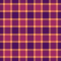 Plaid check fabric of background pattern with a texture tartan seamless textile. vector