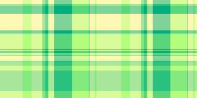 Mexico check tartan, random background textile fabric. Apparel pattern plaid seamless texture in green and light colors. vector