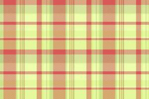 Workshop plaid pattern background, tribal texture textile. Folklore tartan fabric seamless check in lime and red colors. vector