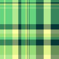 Calm textile tartan seamless, brand check fabric . Relax plaid texture background pattern in green and lime colors. vector