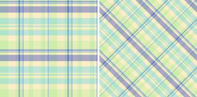 Fabric pattern background of check textile with a tartan seamless plaid texture. Set in gradient colors. October fashion trends. vector