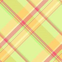 Fabric plaid check of textile background with a texture seamless pattern tartan. vector