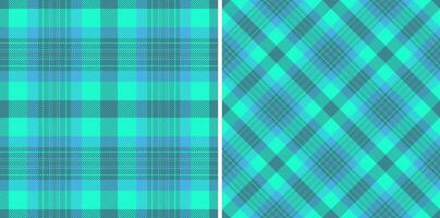 Textile plaid of fabric tartan pattern with a background check seamless texture. vector