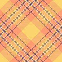 Background textile plaid of fabric tartan pattern with a check seamless texture. vector