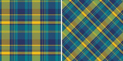Seamless textile texture of pattern fabric tartan with a check background plaid . Set in sea colors of symmetry tissue designs. vector