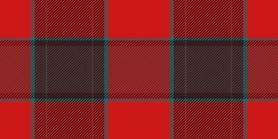 Customize plaid check pattern, occupation seamless textile. Cross texture fabric tartan background in red and dark colors. vector