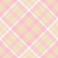 Plaid texture check of textile background fabric with a pattern seamless tartan. vector