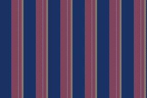 School textile lines, tailor pattern background texture. Luxurious fabric seamless vertical stripe in blue and red colors. vector