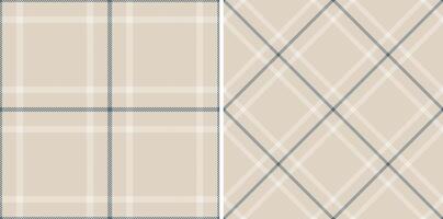 Textile plaid check of background fabric with a pattern tartan texture seamless. vector