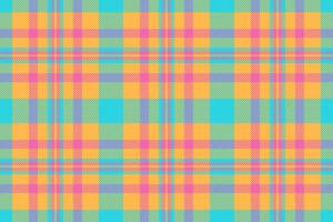 Seamless tartan check of plaid texture pattern with a fabric textile background. vector