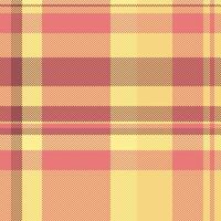 Fabric plaid tartan of texture pattern textile with a background check seamless . vector