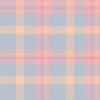 Seamless check texture of background fabric plaid with a pattern textile tartan. vector