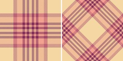 Fabric textile of seamless texture background with a check tartan pattern plaid. vector