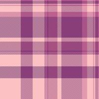 Filigree texture background plaid, linen pattern seamless fabric. Diverse tartan textile check in pink and light colors. vector