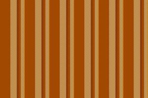 Down textile stripe fabric, gentle vertical pattern . Complexity texture background seamless lines in orange and amber colors. vector