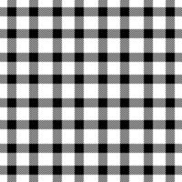 Plaid seamless pattern in black white. Check fabric texture. textile print. vector