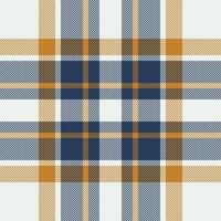 Plaid check pattern. Seamless fabric texture. Tartan textile print. vector