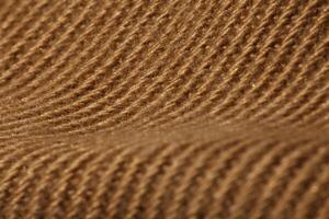 Close Up of Brown Knit Fabric Texture photo