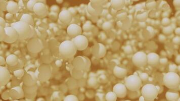 Many abstract isometric spheres. Design. Big and small floating round shaped 3d cells. photo