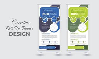 Business Roll Up. Standee Design. Banner Template. Presentation and Brochure. Illustration vector