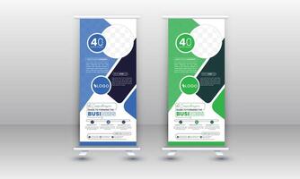 Business Roll Up. Standee Design. Banner Template. Presentation and Brochure. Illustration vector