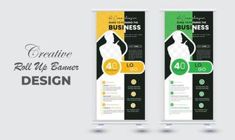 Business Roll Up. Standee Design. Banner Template. Presentation and Brochure. Illustration vector