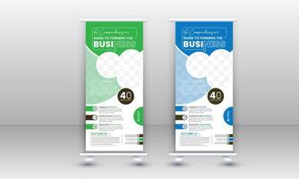 Business Roll Up. Standee Design. Banner Template. Presentation and Brochure. Illustration vector