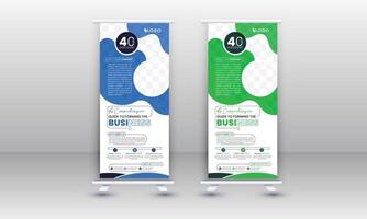 Business Roll Up. Standee Design. Banner Template. Presentation and Brochure. Illustration vector
