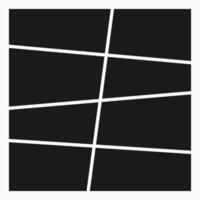 Blank Square Photo Frame Collage Template Layout vector