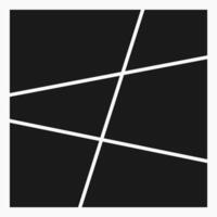 Blank Square Photo Frame Collage Template Layout vector