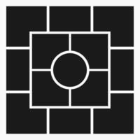 Blank Square Photo Frame Collage Template Layout vector
