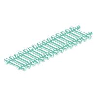 Railway track. Isometric object isolated on white background. Railway icon for web design. vector