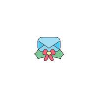 Envelope flat icon illustration on white background. vector