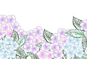 Spring floral frame for card or invite vector