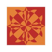 ILLUSTRATION 166 ABSTRACT MANDALA ART IN SQUARE SHAPE vector