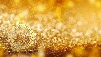 The year of snake for holiday concept 3d rendering. photo
