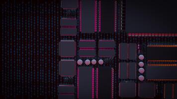 The Printed Circuit Board or PCB for Technology concept 3d rendering. photo