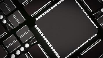 The Ic and pcb Board for technology or it concept 3d rendering. photo