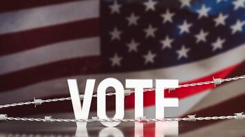 The image for Voting in the United States 3d rendering. photo