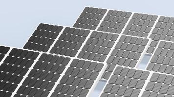 The solar cell for eco or environment image 3d rendering photo