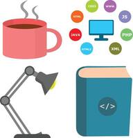 programming icons set free file vector