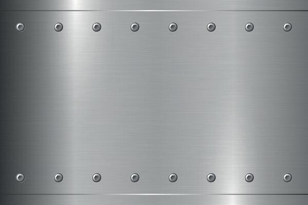 gray iron polished background. Metallic sheet cover, surface, banner. Silver stainless brushed texture. Industrial template