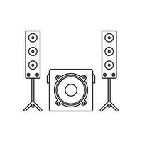 Sound system icon vector
