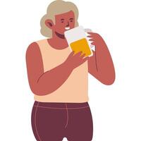 drink modern style cartoon character illustration vector
