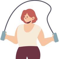 exercise modern style cartoon character illustration vector