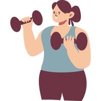 exercise modern style cartoon character illustration vector