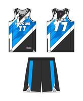 Jersey basketball template design. Basketball uniform mockup design. Concept design basketball jersey. vector