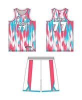 Jersey basketball template design. Basketball uniform mockup design. Concept design basketball jersey. vector