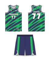 Jersey basketball template design. Basketball uniform mockup design. Concept design basketball jersey. vector