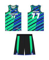 Jersey basketball template design. Basketball uniform mockup design. Concept design basketball jersey. vector
